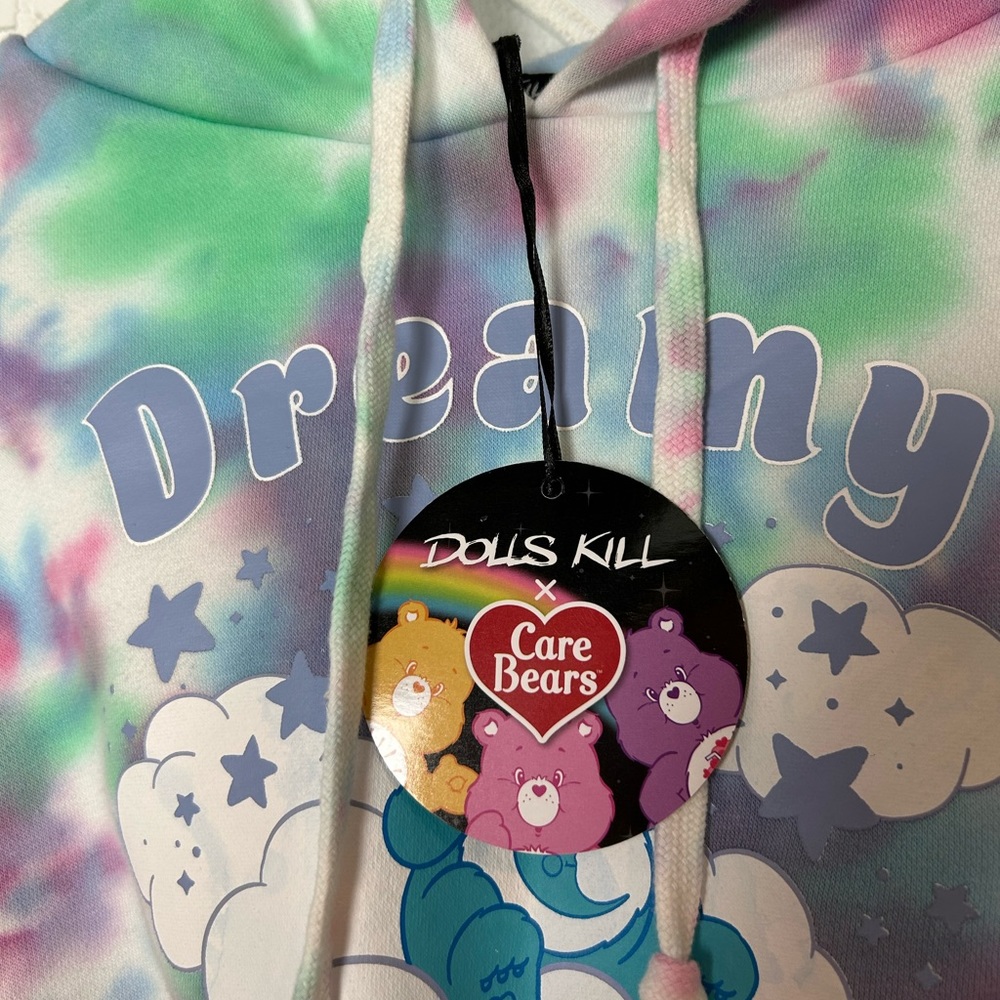 NWT Dolls Kill X Care Bears Collab Cropped Hoodie - Picture 8 of 8